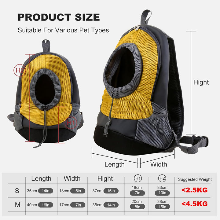 PETCUTE Rucksack für Hunde hunderucksack für kleine Hunde Hunde Transport Tragetasche Haustier Rucks