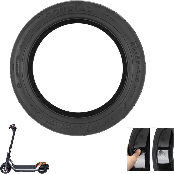 Fututech 80/55-7,0 (10,5 x 3,0) Vakuumreifen für Segway Ninebot P65 10,5 Zoll, selbstreparierbarer R