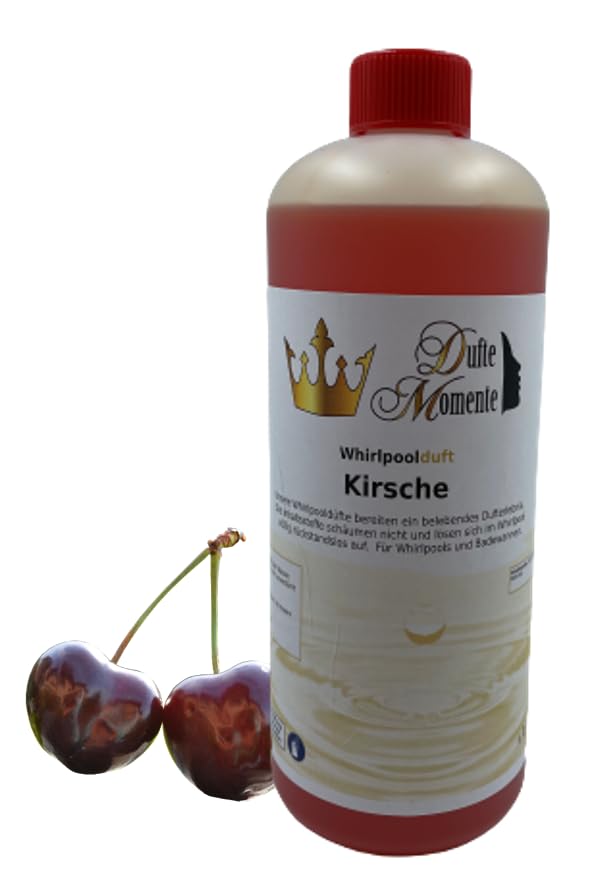Dufte Momente | Whirlpool Duft Kirsche 1.000ml | mit naturreinen und natürlichen ätherischen Ölen |