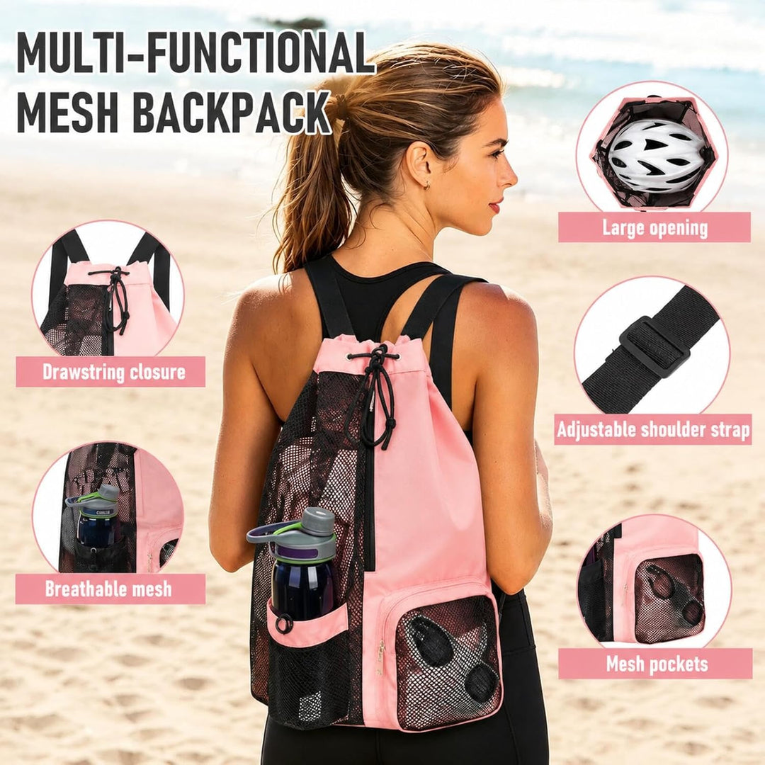 Schwimmbeutel Wasserdicht Kinder, Swimming Bag, Tasche Schwimmunterricht Kinder, Mesh Schwimmrucksac