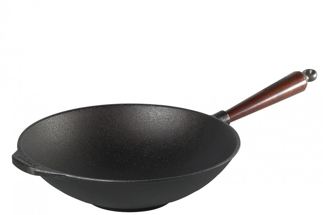 Skeppshult 0865T Wok 3.5 Liter mit Holzgriff aus schwedischer Buche sowie Gegengriff - für alle Herd