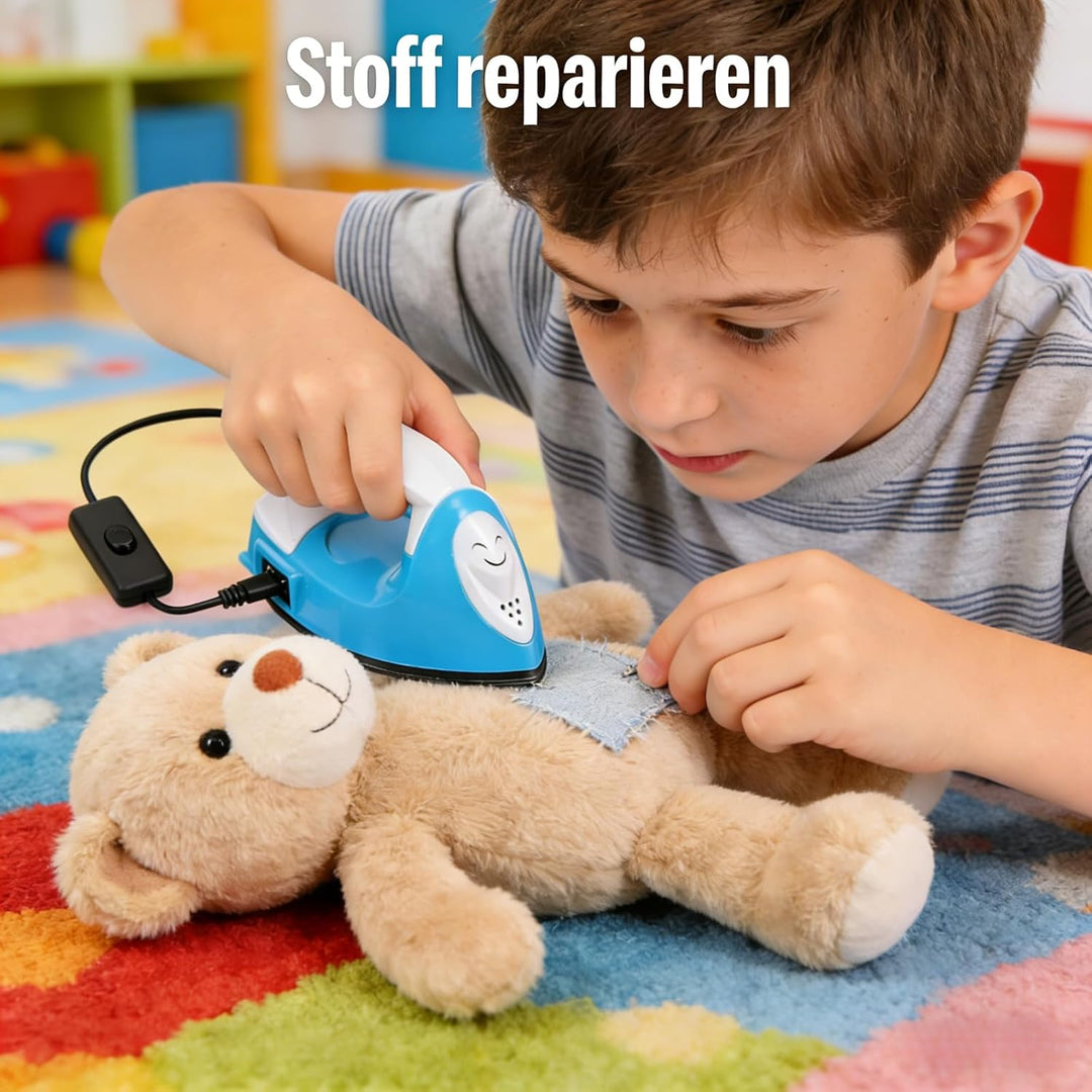 NOLITOY Mini Heisspresse Bügeleisen Tragbar Schnelles Vorheizen Gehäuse Heizplatte DIY Stoff Transfe