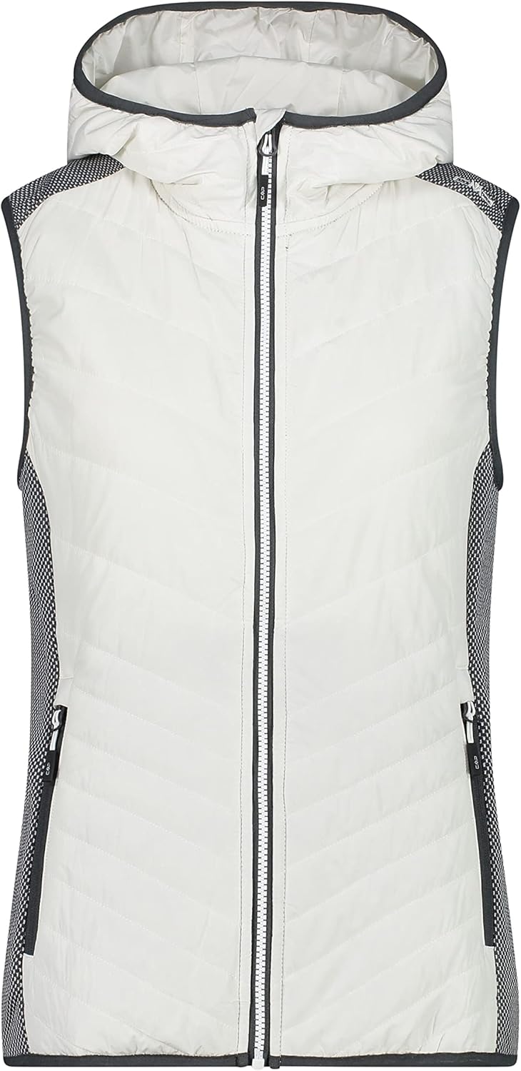 CMP Damen Damen-knit-tech-weste mit Fester Kapuze VEST, 36 B. Co. Gesso