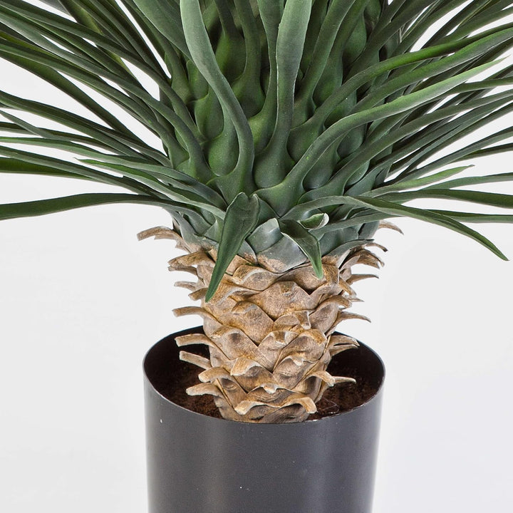 artplants.de Künstliche Yucca Rostrata, 176 Blätter, Deluxe, 80cm - Kunstbusch - Yucca Kunstpflanze
