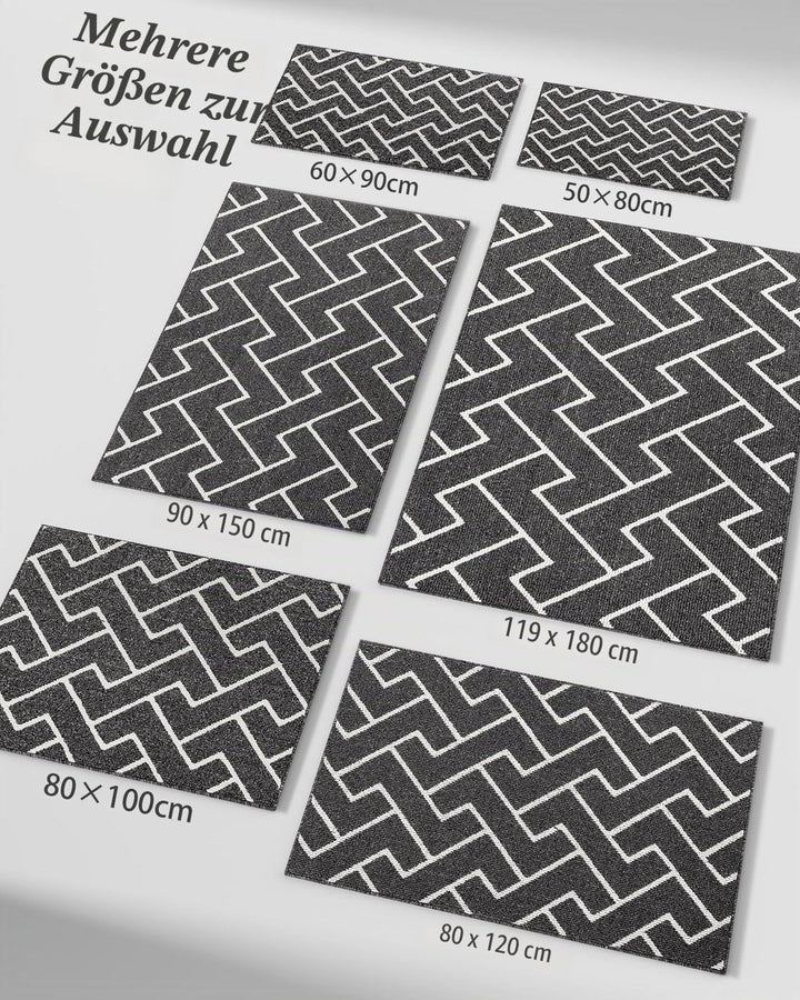 Fussmatte Innen, Schmutzfangmatte Innen 60 x 90cm Wasserdicht Türmatte rutschfest Fussmatte Sauberla