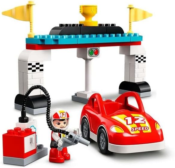 Lego DUPLO Town Race Cars 10947 Cool Car-Race Building Toy; Imaginative, Developmental Playset for T