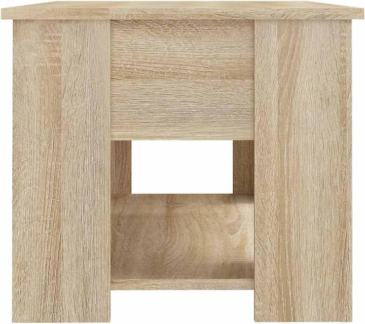 vidaXL Couchtisch Höhenverstellbar Kaffeetisch Beistelltisch Wohnzimmertisch Sofatisch mit Stauraum