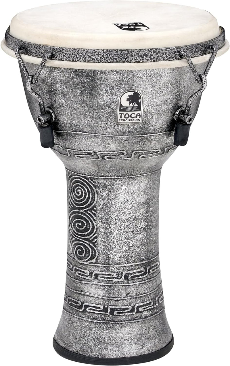 TOCA TO803277 Djembe Freestyle Mech. Tuned Antique Silver 9&