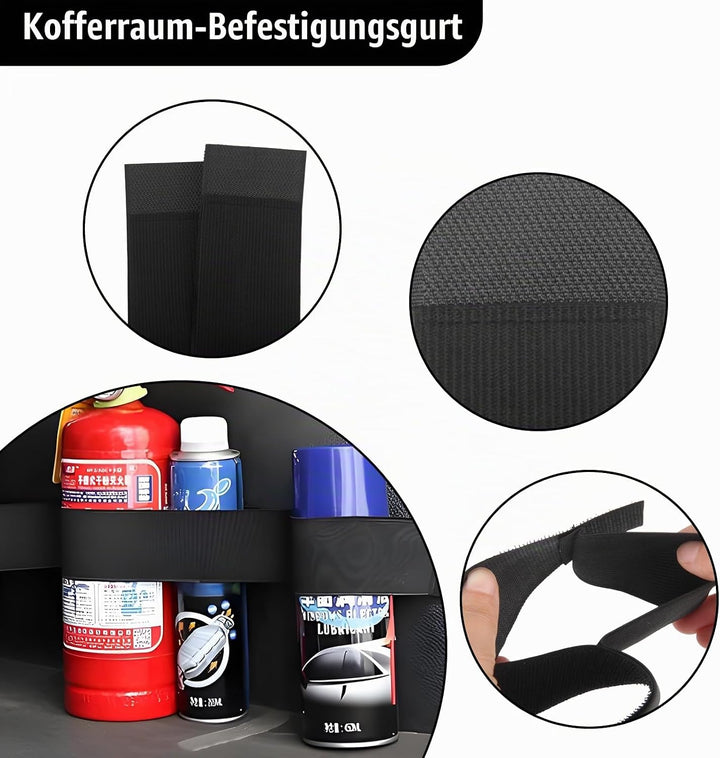 6 Kofferraum Klett Fixierung Gepäckfixierung Kofferraum Organizer
