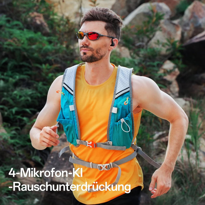S2 Open-Ear Kopfhörer, 7G-Ultraleicht-Design, Hi-Res LDAC-Audio, dreifach wasserfest, Bluetooth 6.0,