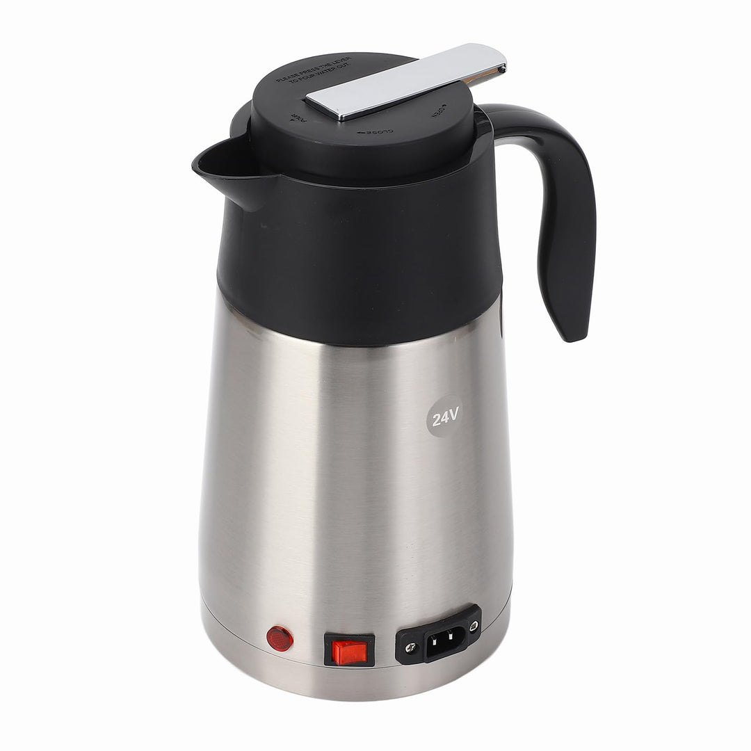 Wasserkocher Für LKW 24 Volt Edelstahl + Pp 24V Wasserkocher LKW Tragbare 1300Ml Grosse Kapazität Au