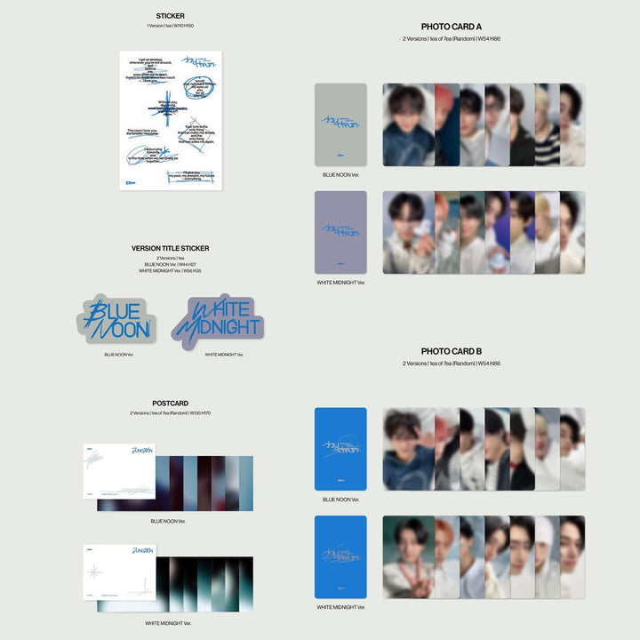 [ROMANCE : UNTOLD -Daydream-] (BLUE NOON Ver.) Photo Book R + Thanks To Paper + Sticker + Poster + P