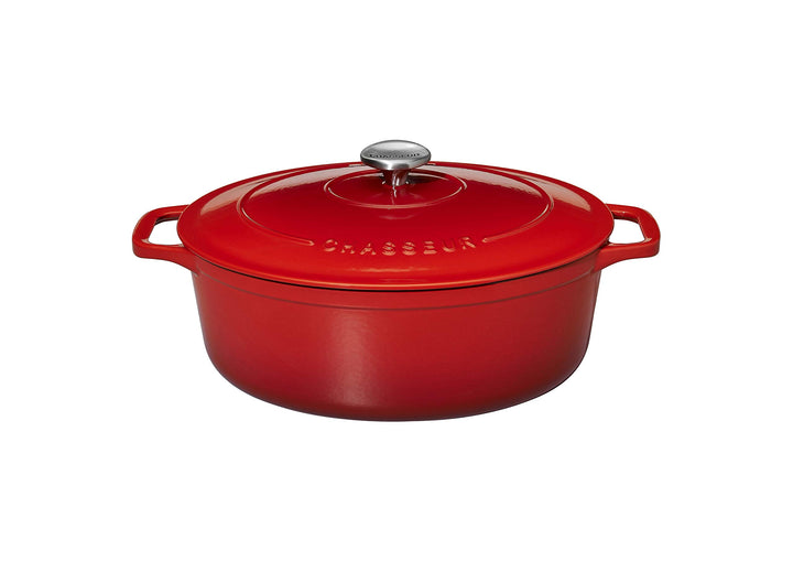 Chasseur - Gusseisen Bräter oval 35 cm - 8,5 L - Rubinrot 4735 Rubinrot Oval 8,5 L, Rubinrot Oval 8,