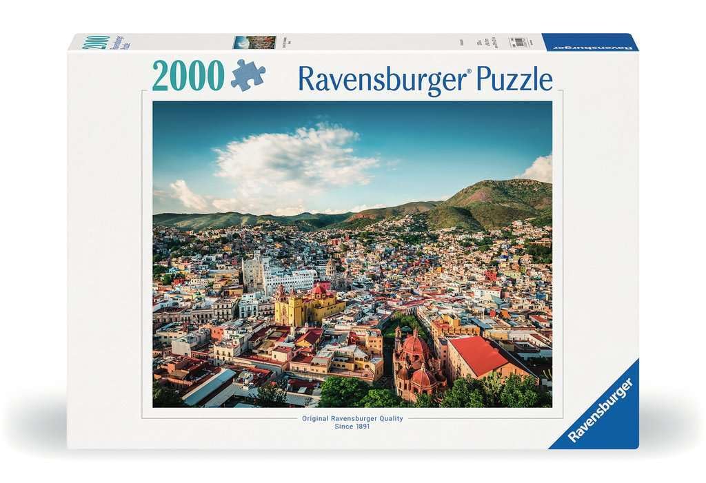 Ravensburger Puzzle 17442 Kolonialstadt Guanajuato in Mexiko - 2000 Teile Puzzle für Erwachsene und