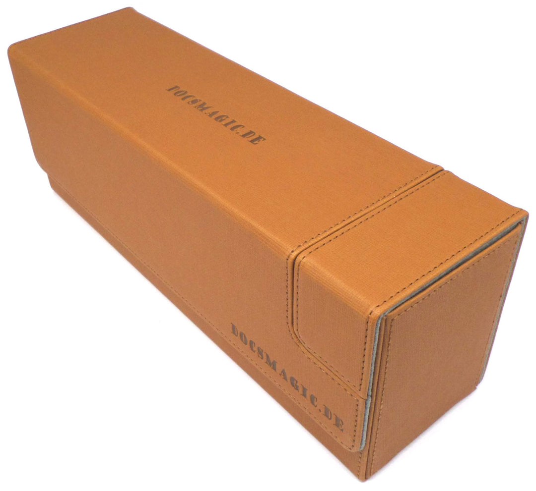docsmagic.de Premium Magnetic Tray Long Box Gold Medium - Card Deck Storage - Kartenbox Aufbewahrung