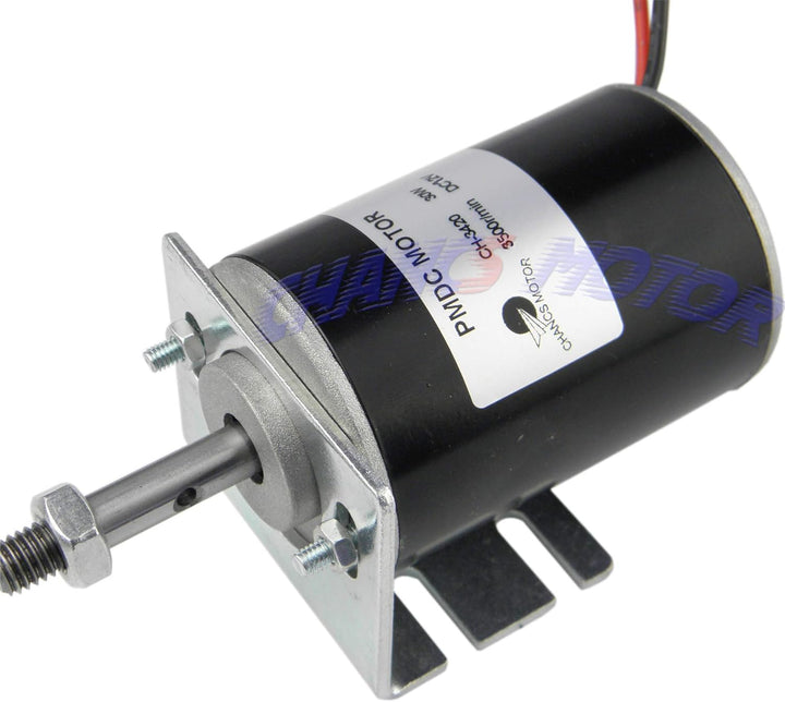 CHANCS 12V 3500RPM Permanentmagnet-Gleichstrommotor 30W CW/CCW Reversibler elektrischer Getriebemoto