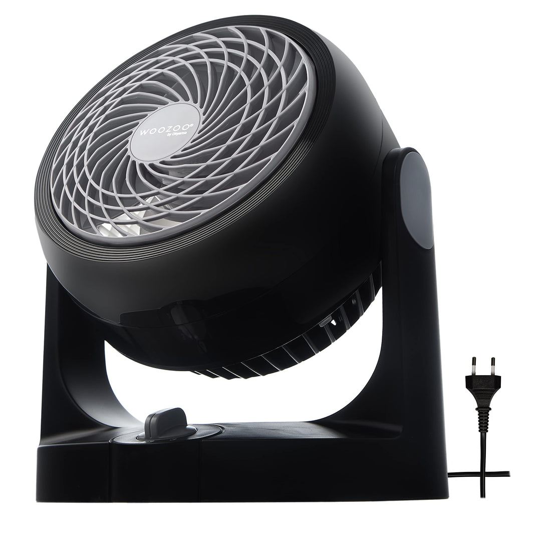 Iris Ohyama Woozoo, Leiser, leistungsstarker & tragbarer Tischventilator, 13m², Reichweite 13m, Vert