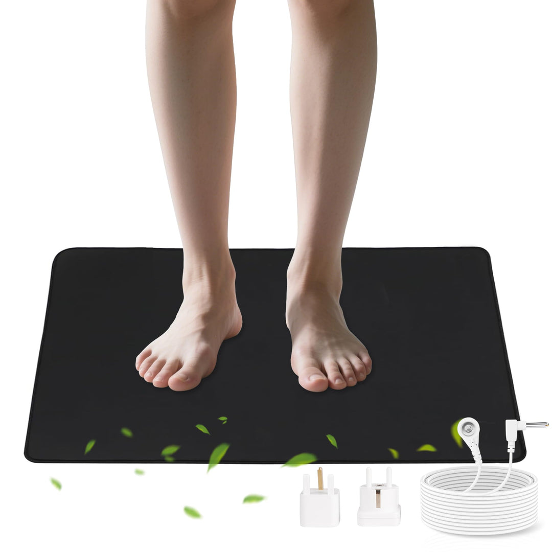 Erdungsmatte | Erdungsmatte Earthing EU | mit Rutschfester leitfähiger Gummisohle | für besseren Sch