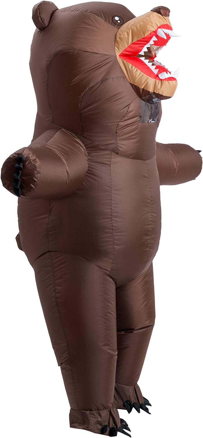 Spooktacular Creations Aufblasbares Kostüm Ganzkörper Braunbär Air Blow-up Kostüm für Halloween Part