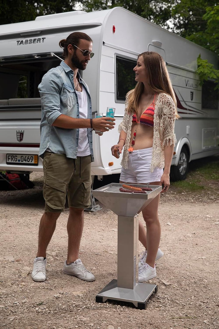 THÜROS T2 BBQ Set Holzkohlegrill Edelstahl