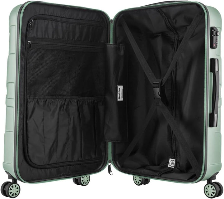 suitline Handgepäck Hartschalen-Koffer Koffer Trolley Rollkoffer Reisekoffer, TSA, 55 cm, ca. 34 Lit