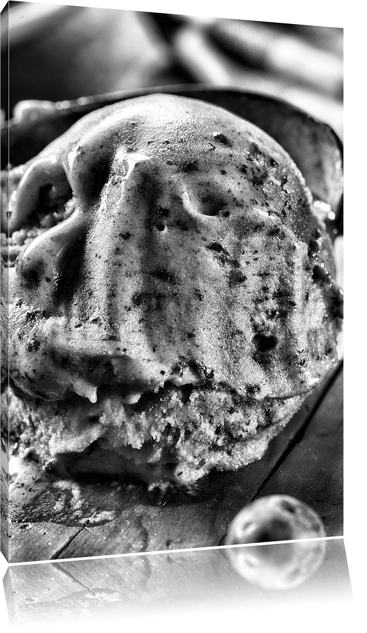 Pixxprint Monocrome, Köstliches Beeren EIS, Format: 100x70 auf Leinwand, 100x70