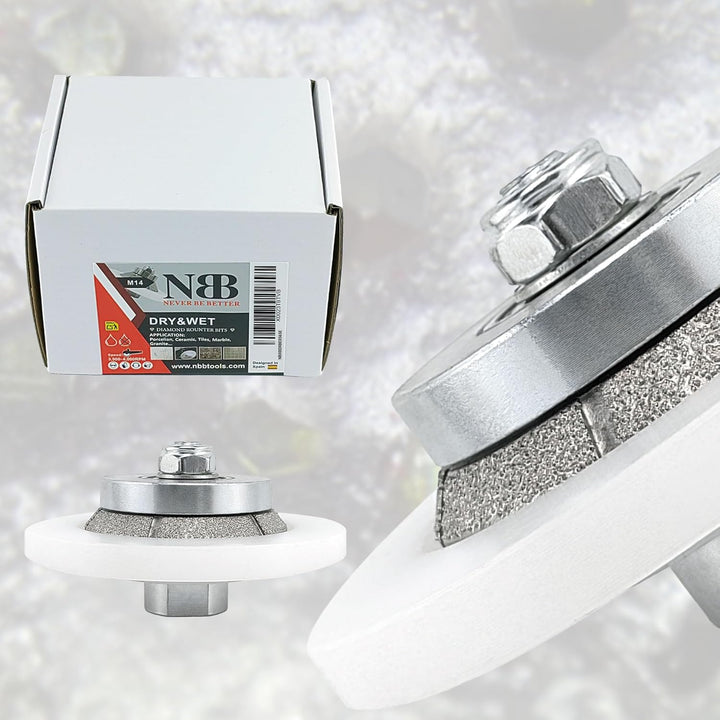 NBB Diamant-Profilscheibe Diamantfräser Fräsbohrer Trennreibahle Profilierungs-Bit für Porzellan Fli