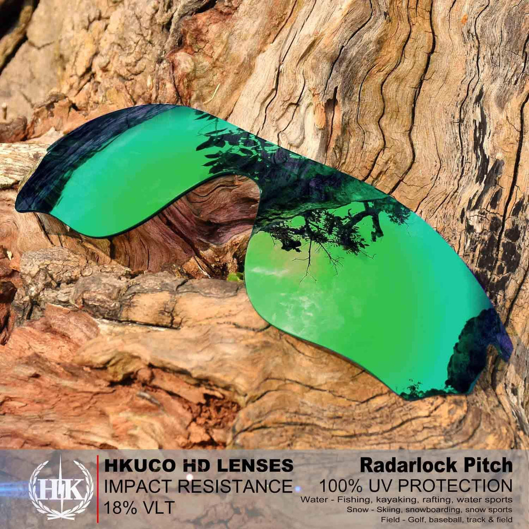 HKUCO Plus Mens Replacement Lenses For Oakley RadarLock Pitch - 6 pair