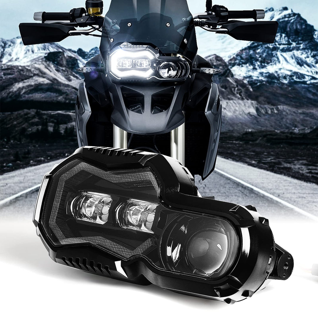 REALOVE LED Scheinwerfer kompatibel mit Motorrad F800GS F800GS Abenteuer F700GS F650GS Frontleuchte