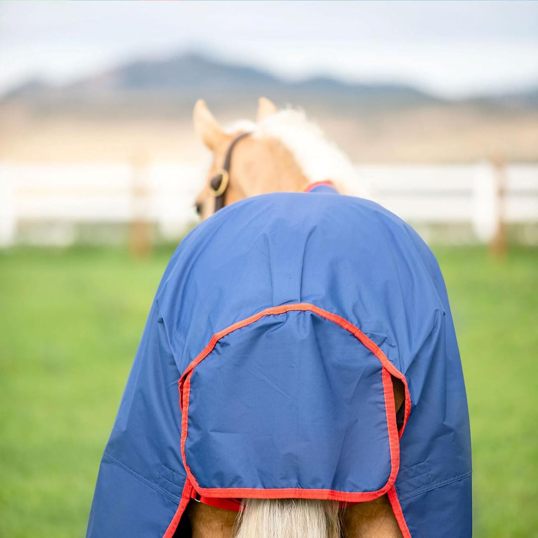 Horseware Mio Turnout Medium 200g - Dark Blue & Red 145, 145