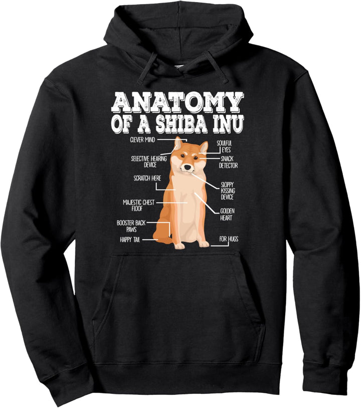 Anatomie eines Shiba Inu Pullover Hoodie