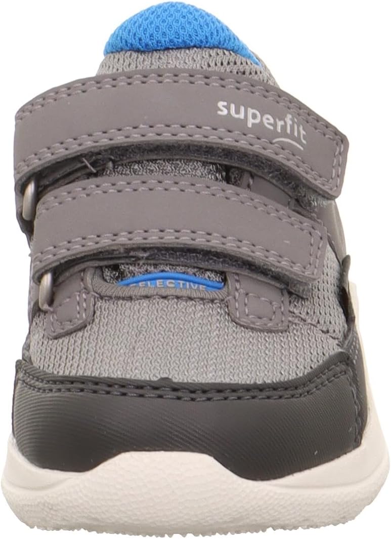 Superfit Mädchen Rush Sneaker 20 EU Hellgrau Blau 2500, 20 EU Hellgrau Blau 2500