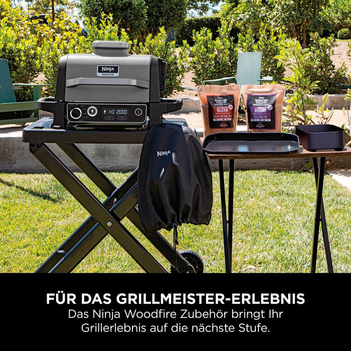 Ninja Woodfire flache Grillplatte, kompatibel mit Ninja Woodfire Elektrogrill für den Aussenbereich,