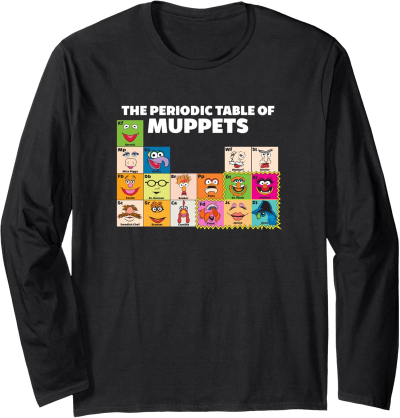 Disney The Muppets Periodic Table Of The Muppets Langarmshirt