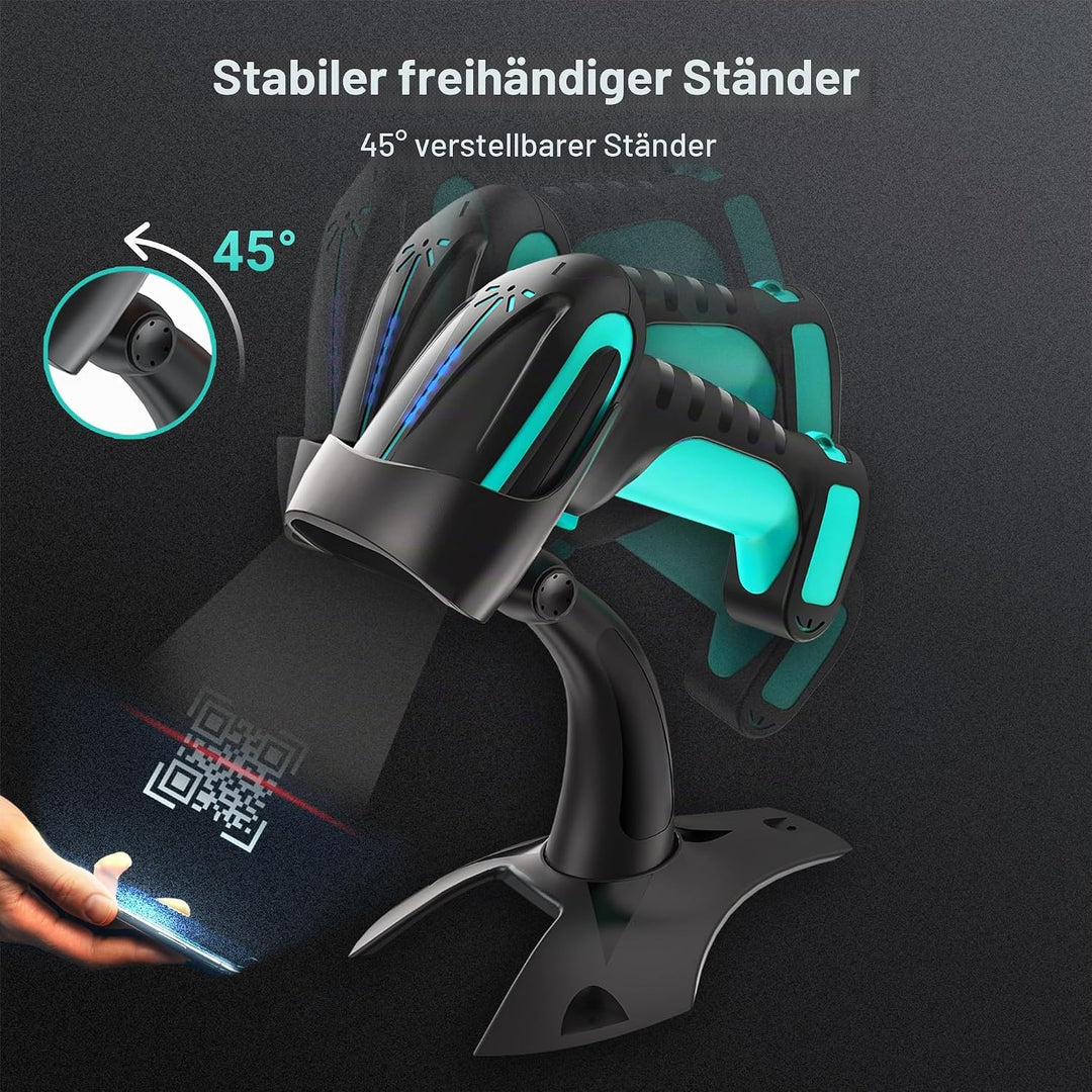 Tera Pro 3 in 1 Extreme Leistung Barcodescanner Kabellos QR 2D 1D Bluetooth Kabellos 2,4G & Kabelgeb