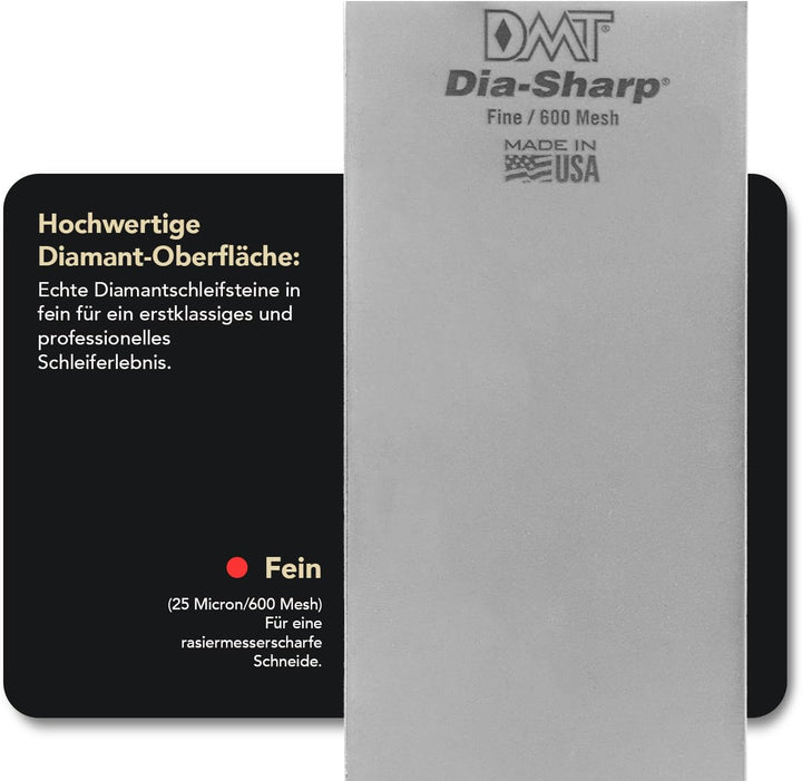 DMT Dia-Sharp Schärfblock, durchgehende Diamantbeschichtung, fein, 20,3 cm / 8 Zoll, D8F