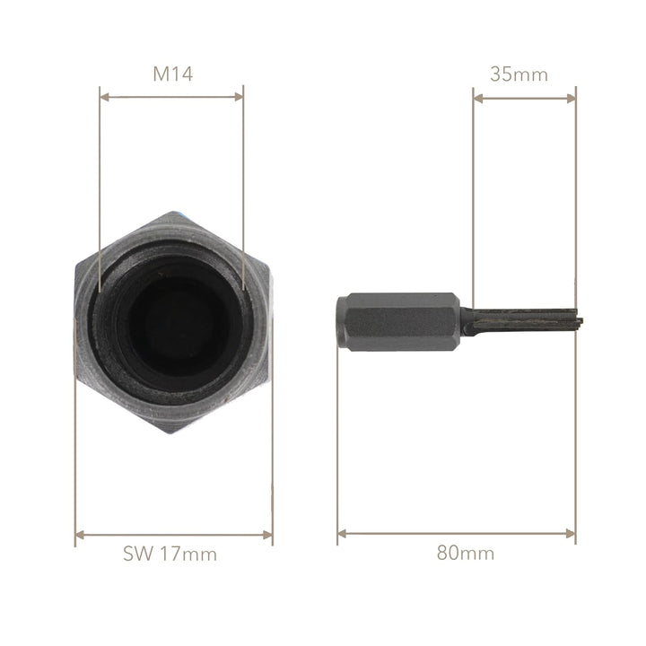 PRODIAMANT Hartmetall Fugenfräser 8 mm Schneidenlänge 35mm für Winkelschleifer Mörtelfräser mit M14