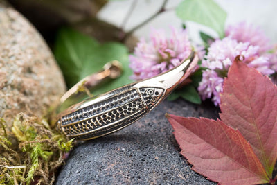 Windalf Armreif Wikinger VARGARD Ø 5.8 cm Hochwertige Bronze