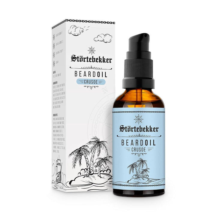 Störtebekker® Premium Bartöl Crusoe - tägliche Bartpflege für 3-Tage-Bart bis Vollbart - 50ml Beard