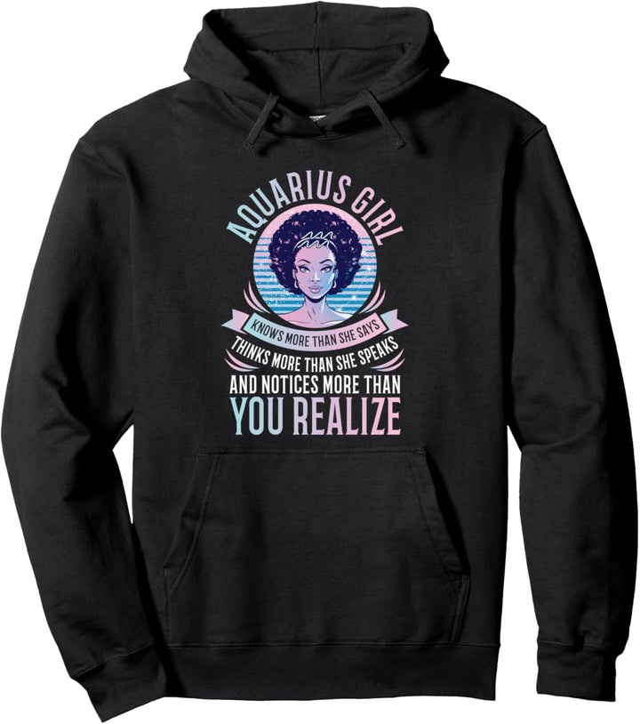 Aquarius Girl Fakten Merkmale Horoskop Sternzeichen Pullover Hoodie
