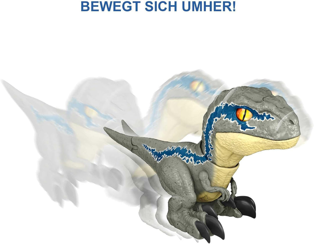 Jurassic World Dominion Uncaged Rowdy Roars Velociraptor Beta Dinosaur Action Figure, Toy Gift with