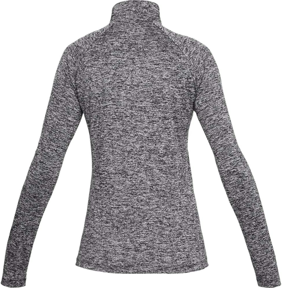 Under Armour Damen Tech Twist 1/2 Zip Langarm Pullover Sweatshirt S Schwarz, S Schwarz