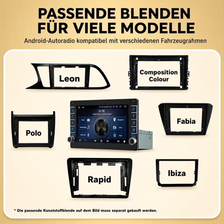 M.I.C. AVM8 Android 13 Autoradio mit navi: Snapdragon 665 6G+64G;8" IPS Display;4G SIM,Carplay,Andro