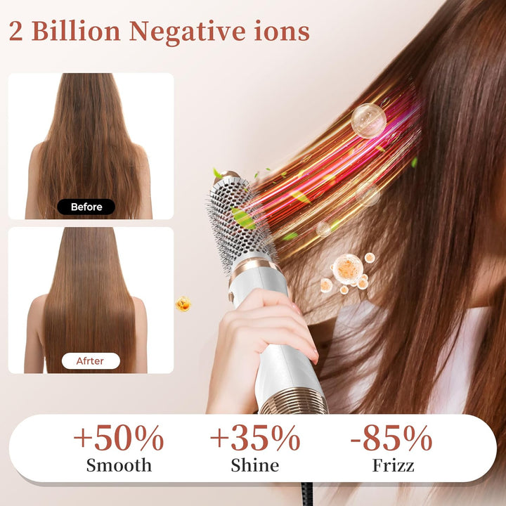 Airstyler, OKWRAP Hair Styler Set 6 In 1 Mit Rundbürstenföhn Haarstyler Warmluftbürste Thermal Brush