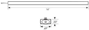 LIGHTEU, 2x lineares Licht (41 cm), 12V 5W, Berührungsschalter, LED, Kabine, unter Schrank, Wandstre