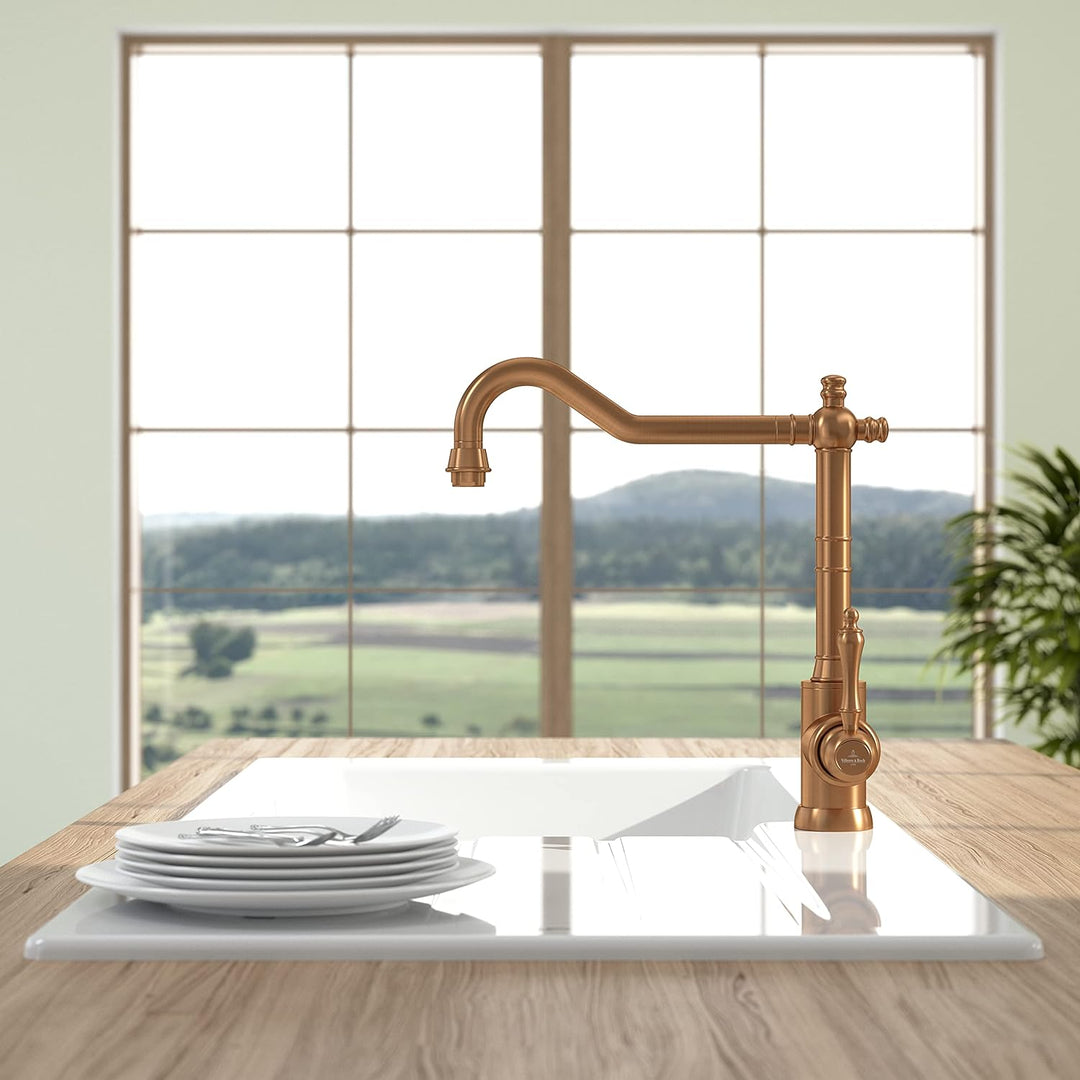 Villeroy &amp; Boch Avia 2.0 | Hochdruck | Einhand-Küchenarmatur | Bronze | 92400004 Bronze Hochdruck Fe