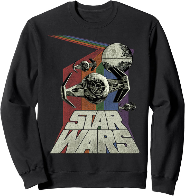 Star Wars TIE Fighter Rainbow Stripes Sweatshirt