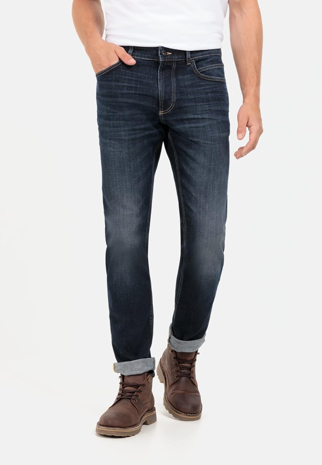 camel active Herren Regular Fit fleXXXactive® Jeans 33W / 30L Blau, 33W / 30L Blau