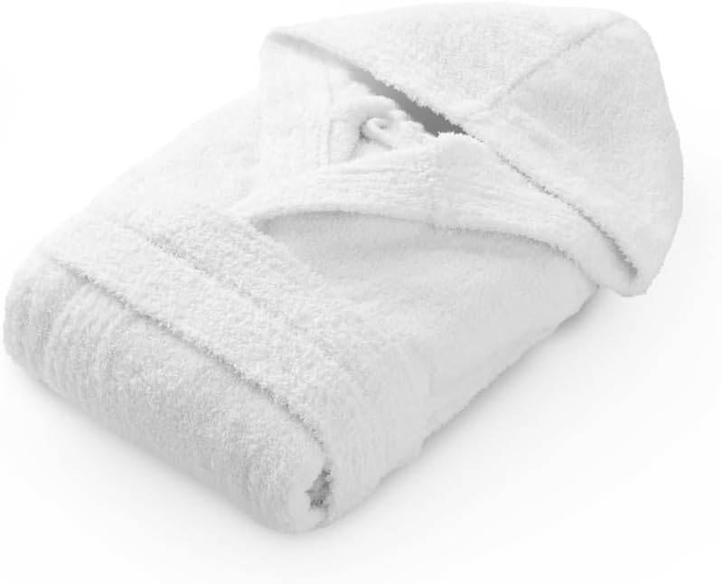 Superior Towel – Comfort – Kinder-Baumwollbademantel – Mädchen und Jungen, 450 g/m² Frottee, mit Kap
