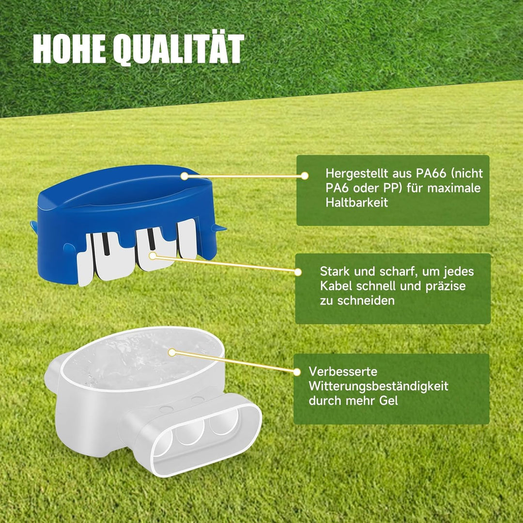 HAUSPROFI 250m Begrenzungskabel Mähroboter Set mit 750 Haken & 20 Verbindern, Ø2.7mm Begrenzungsdrah